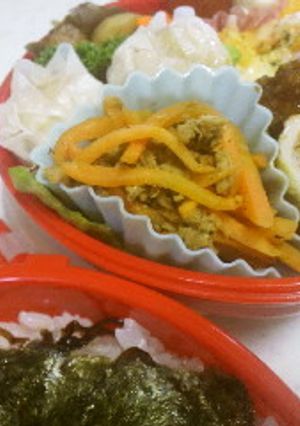 お弁当の一品にもなる人参しりしり-レシピのメイン写真