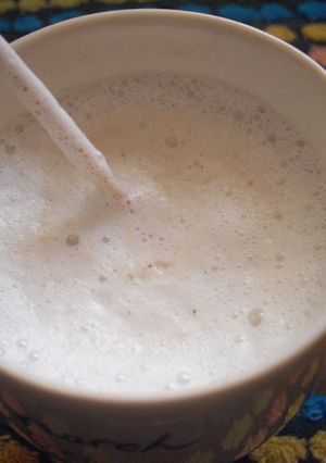 簡単カプチーノ♪（蓋つきの空き瓶使用）-レシピのメイン写真