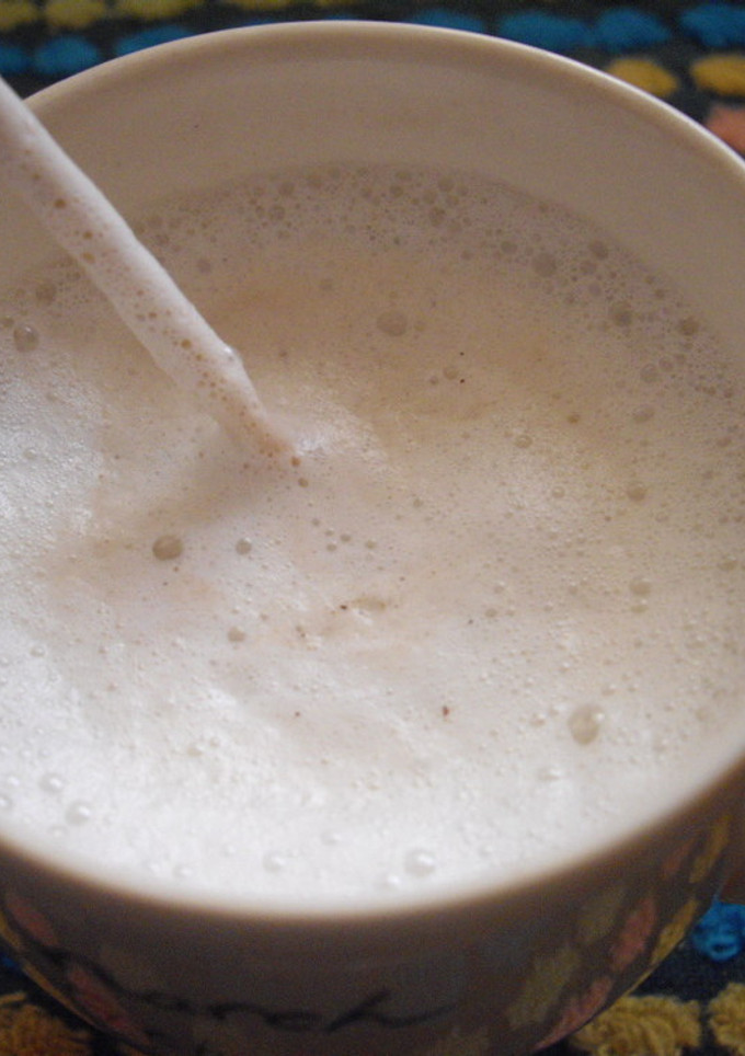 簡単カプチーノ♪（蓋つきの空き瓶使用）-レシピのメイン写真