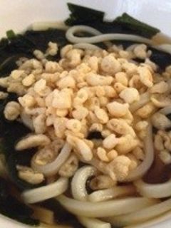 レンジ約5分de温たぬきわかめうどん♪-レシピのメイン写真