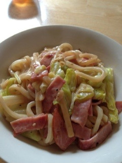 簡単 クリーミー和風焼うどんランチ-レシピのメイン写真