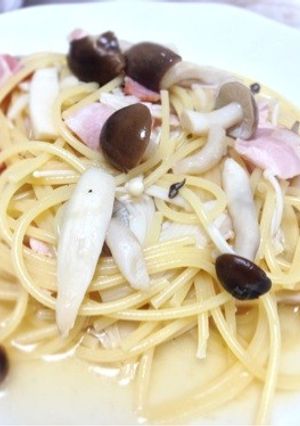 フライパン1つで♪きのこパスタ☆ビアンコ-レシピのメイン写真