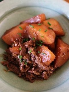 大根と牛肉の煮物(豆鼓煮込み)-レシピのメイン写真