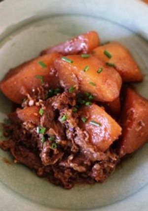大根と牛肉の煮物（豆鼓煮込み）-レシピのメイン写真