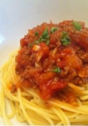 大人のミートソースパスタ-レシピのメイン写真