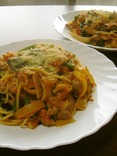 しめじとほうれん草のクリームパスタ-レシピのメイン写真