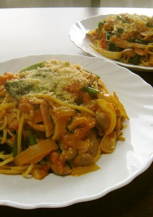 しめじとほうれん草のクリームパスタ-レシピのメイン写真