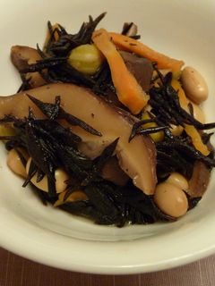 ひじきと干し椎茸の煮物-レシピのメイン写真