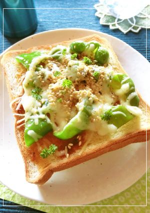 ピーマン大きめトースト⑤　~焼肉のたれ-レシピのメイン写真