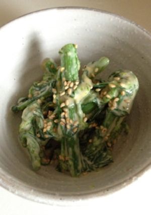菜の花のゴマみそマヨネーズ和え-レシピのメイン写真