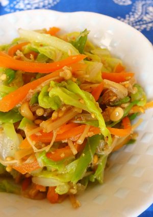 味付けえのきで♪胡麻和え＊お弁当にも便利-レシピのメイン写真