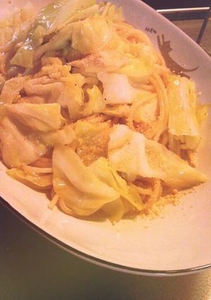 春キャベツの梅こぶパスタ-レシピのメイン写真