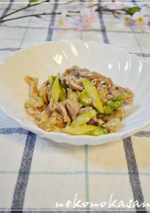 簡単＊豚肉とベビーホタテの塩麹炒め-レシピのメイン写真