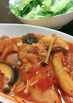 花粉症にキノコたっぷりカチャトーラ-レシピのメイン写真