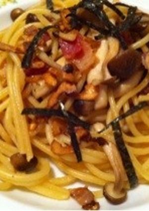 ニンニクとしめじの和風パスタ-レシピのメイン写真