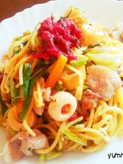 梅クラゲの和風焼きそば☆-レシピのメイン写真