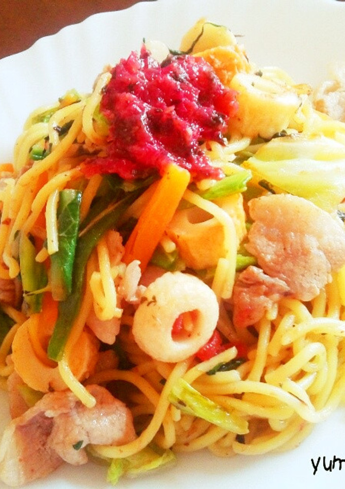 梅クラゲの和風焼きそば☆-レシピのメイン写真