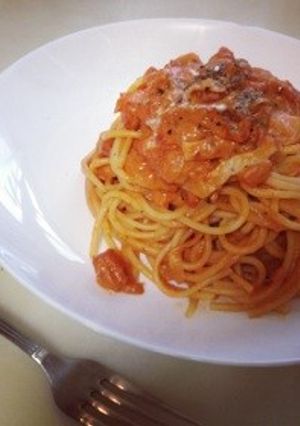 トマトクリームパスタ-レシピのメイン写真