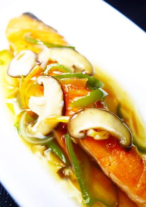 焼きサーモンの野菜あんかけ-レシピのメイン写真