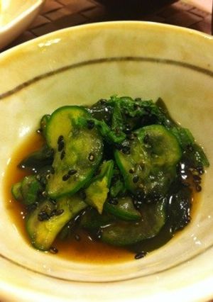 きゅうりとワカメと大葉まろやかゴマ酢の物-レシピのメイン写真