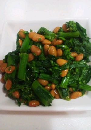 菜の花の納豆和え-レシピのメイン写真