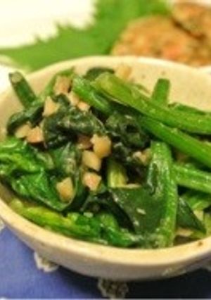 ほうれん草の茹で落花生和え＊-レシピのメイン写真
