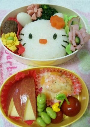 簡単キャラ弁♪キティちゃん-レシピのメイン写真