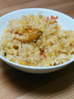 かぼちゃ煮リメイク♪簡単炊き込み御飯-レシピのメイン写真