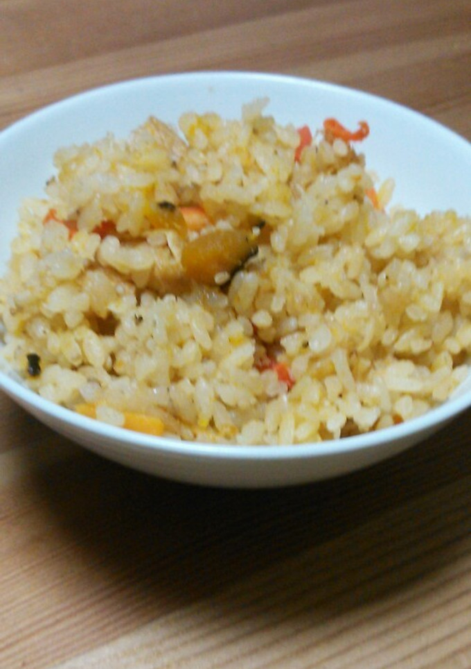 かぼちゃ煮リメイク♪簡単炊き込み御飯-レシピのメイン写真