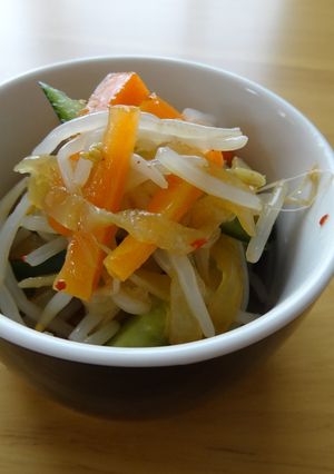シャキシャキもやしとクラゲのサラダ-レシピのメイン写真