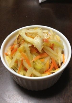 味付けは白だしで☆大根の皮の塩きんぴら♪-レシピのメイン写真