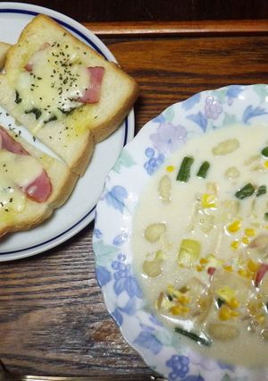 ニョッキのコーンクリームスープ-レシピのメイン写真
