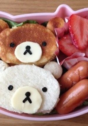 リラックマ&コリラックマサンド弁当-レシピのメイン写真