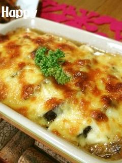 豆腐&しいたけの簡単マヨグラタン-レシピのメイン写真