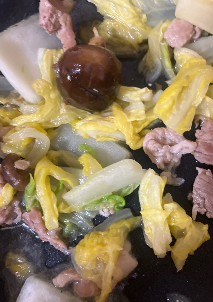 豚肉と白菜　椎茸の炒め-レシピのメイン写真