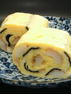 (。・ω・)σ 「竹輪の玉子焼き」です-レシピのメイン写真