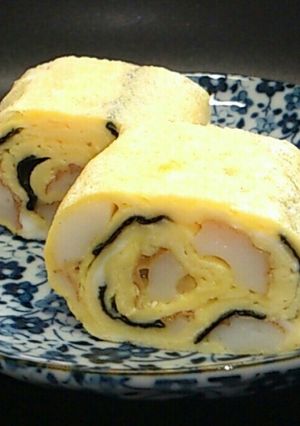 (。・ω・)σ 「竹輪の玉子焼き」です-レシピのメイン写真