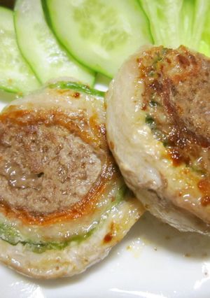 野菜入りロールステーキ-レシピのメイン写真
