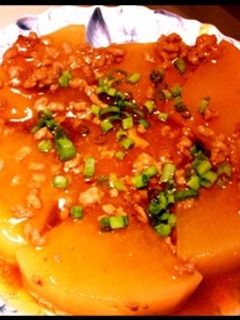 大根煮そぼろあんのせ♡-レシピのメイン写真