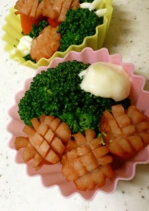 トースターで簡単1品☆赤ウィンナーのお花-レシピのメイン写真