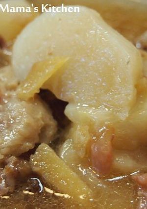 牛すじとかぶの煮もの-レシピのメイン写真