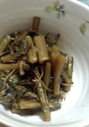 野沢菜漬けの煮物-レシピのメイン写真