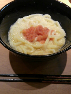 明太釜玉うどん-レシピのメイン写真