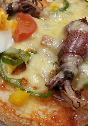 ホタルイカのピザ-レシピのメイン写真
