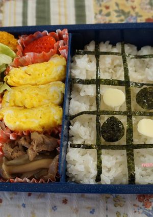 旦那用☆オセロ弁当-レシピのメイン写真