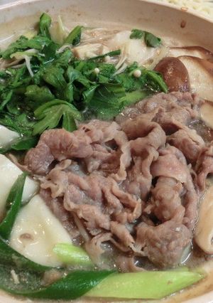 あっという間の簡単・牛肉　寄せ鍋-レシピのメイン写真