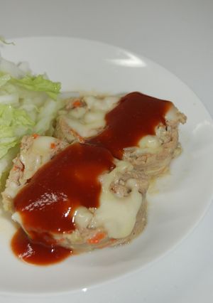 焼かずに柔らかチーズハンバーグ-レシピのメイン写真