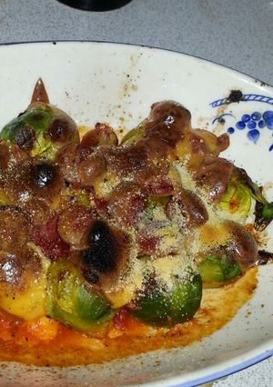 ★芽キャベツのトマトチーズ焼き★-レシピのメイン写真