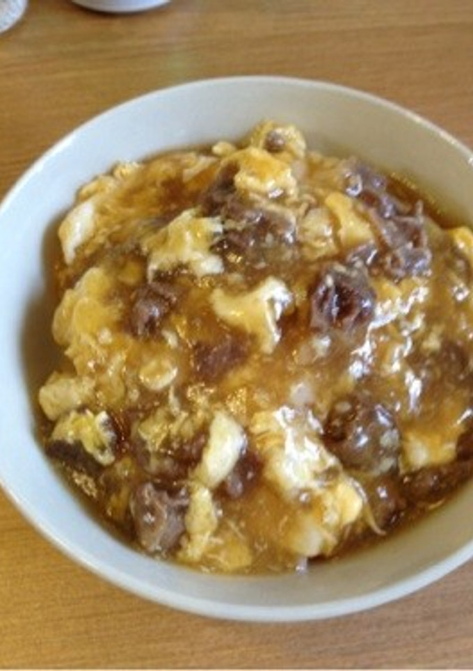 卵と牛肉の中華風丼-レシピのメイン写真