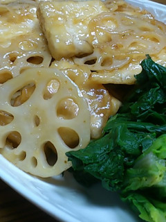 シャキシャキ蓮根と鮪のコッテリ煮だワン-レシピのメイン写真
